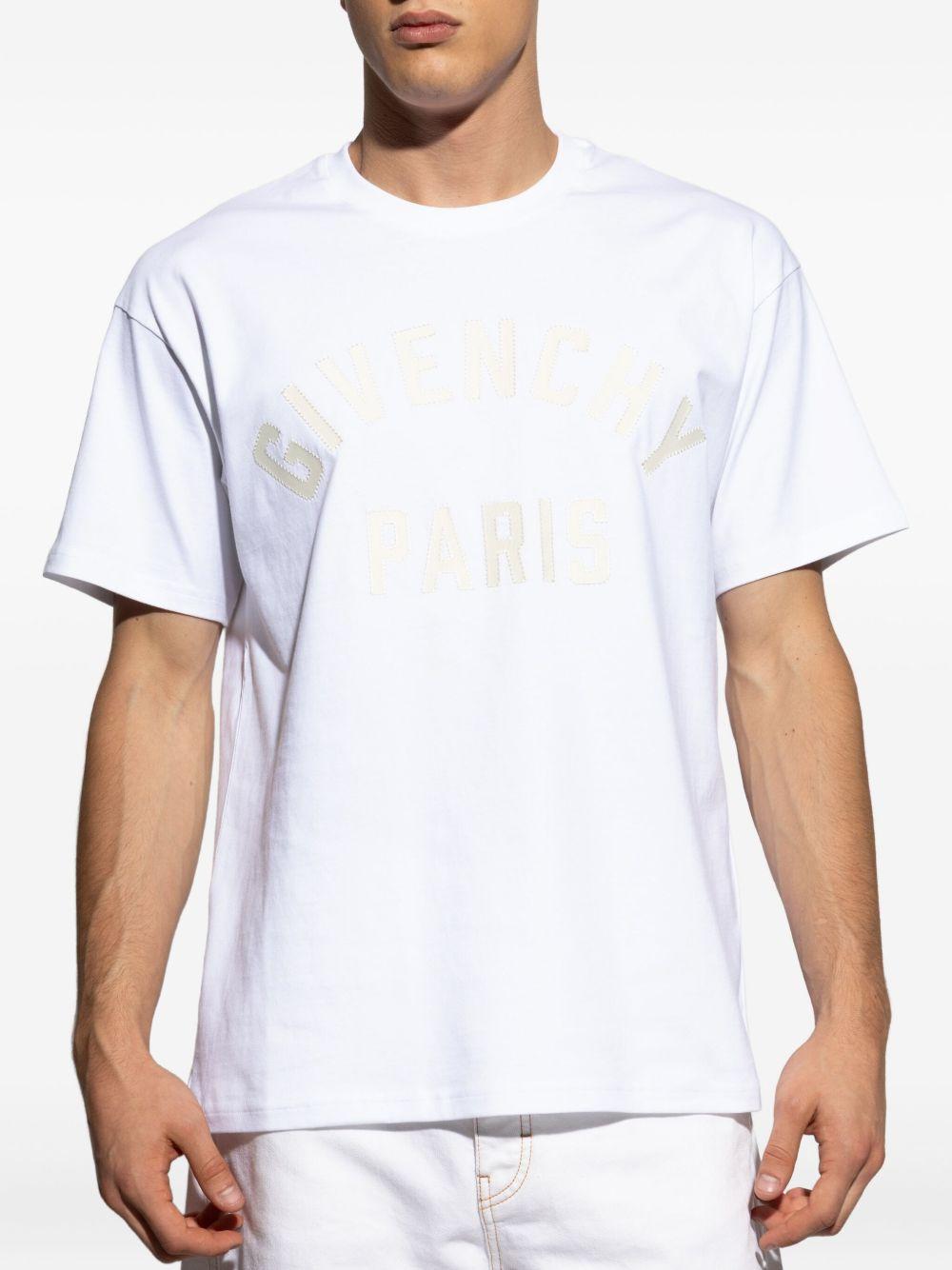 T-shirt with GIVENCHY Paris embroidery BM71NK3YRS 100 GIVENCHY 