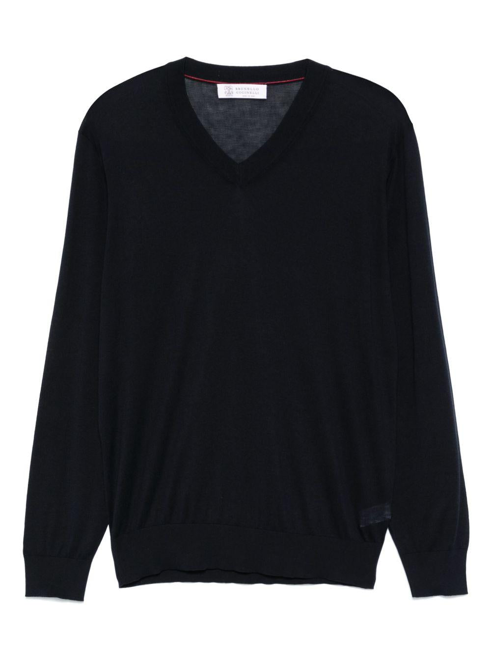 V-neck sweatshirt MNB805402 C2425 BRUNELLO CUCINELLI 