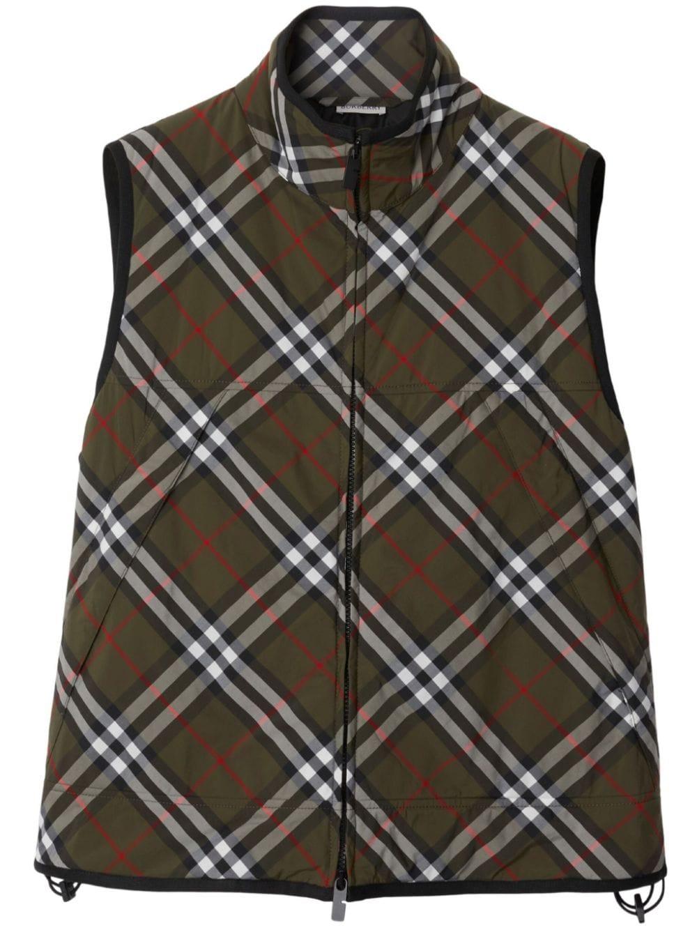 Checked padded gilet<BR/><BR/><BR/> 8101849 C1205 BURBERRY 