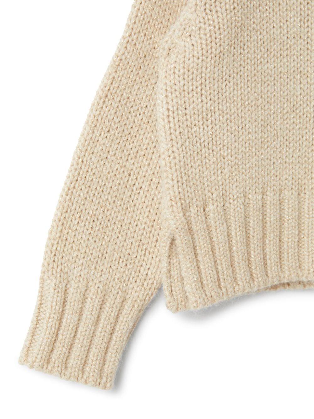Ribbed-knit jumper<BR/><BR/><BR/> A24MA474EM438 100L IL GUFO 
