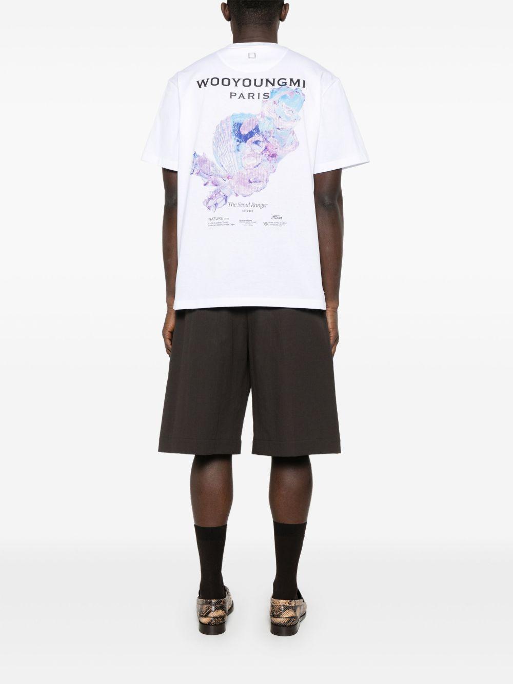 T-shirt with back print W251TS05 701W WOOYOUNGMI 