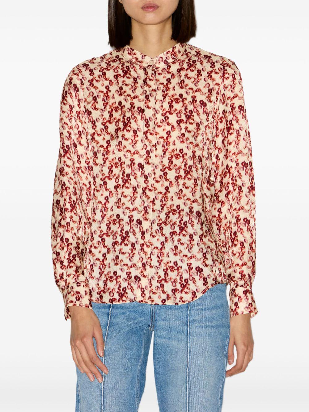 Floral shirt ACH0115FB C3J10IGARNET ISABEL MARANT 