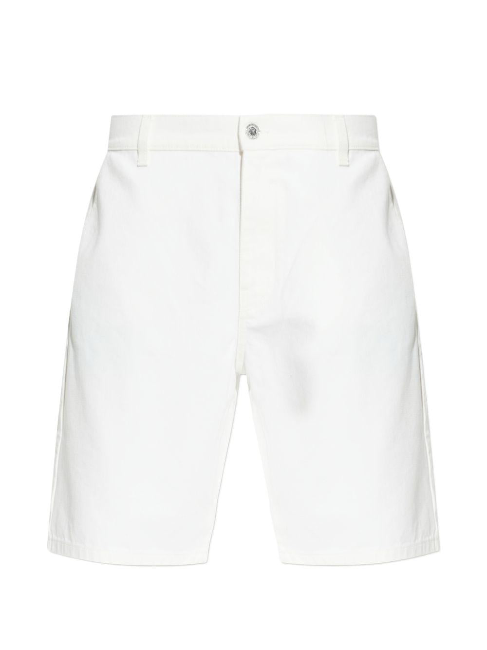 Denim shorts with application GH1MA045DG14 0FC BALMAIN 