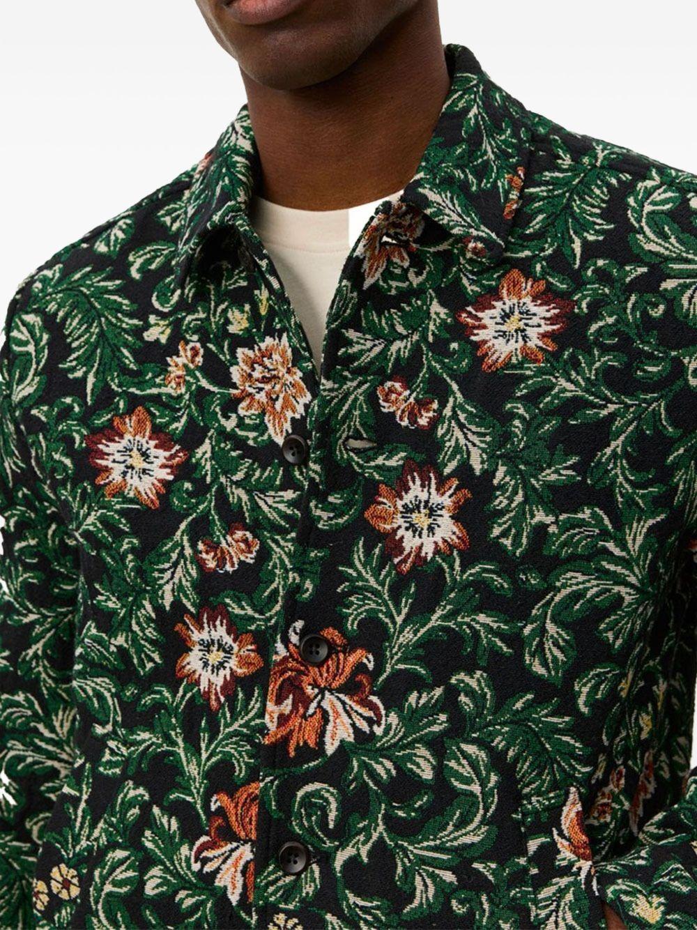 Jaiden Flower Jacquard Overshirt 1000585 100 LES DEUX 