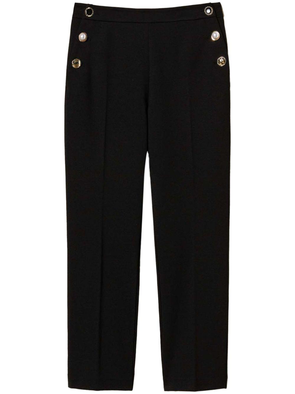 Jewel buttons trousers<BR/><BR/> 251TP2137 00006 TWINSET 