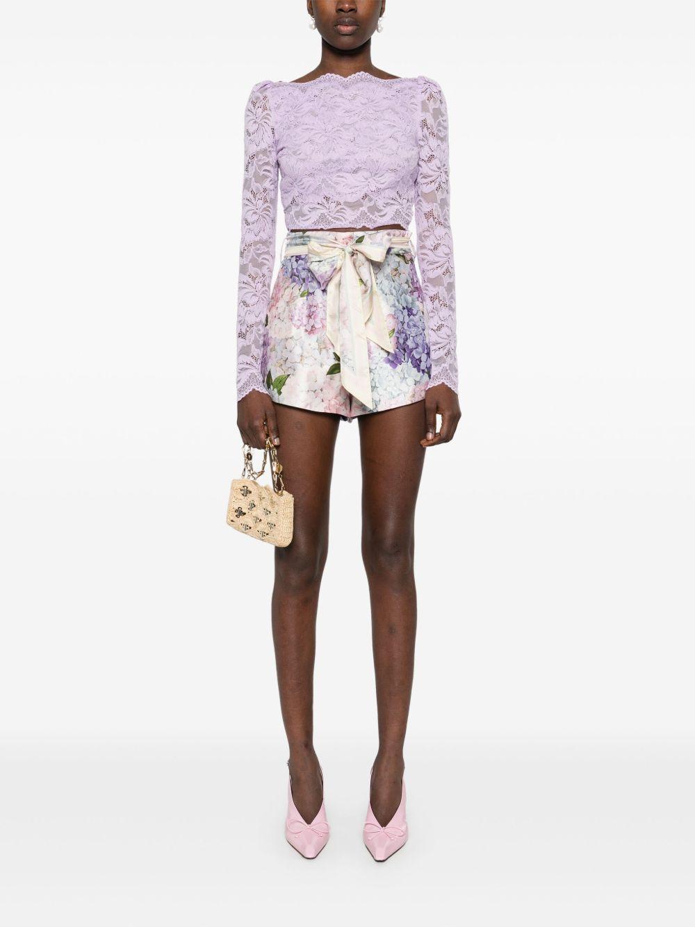 Floral print shorts 4073AS252 MULTI HYDRANGEA ZIMMERMANN 