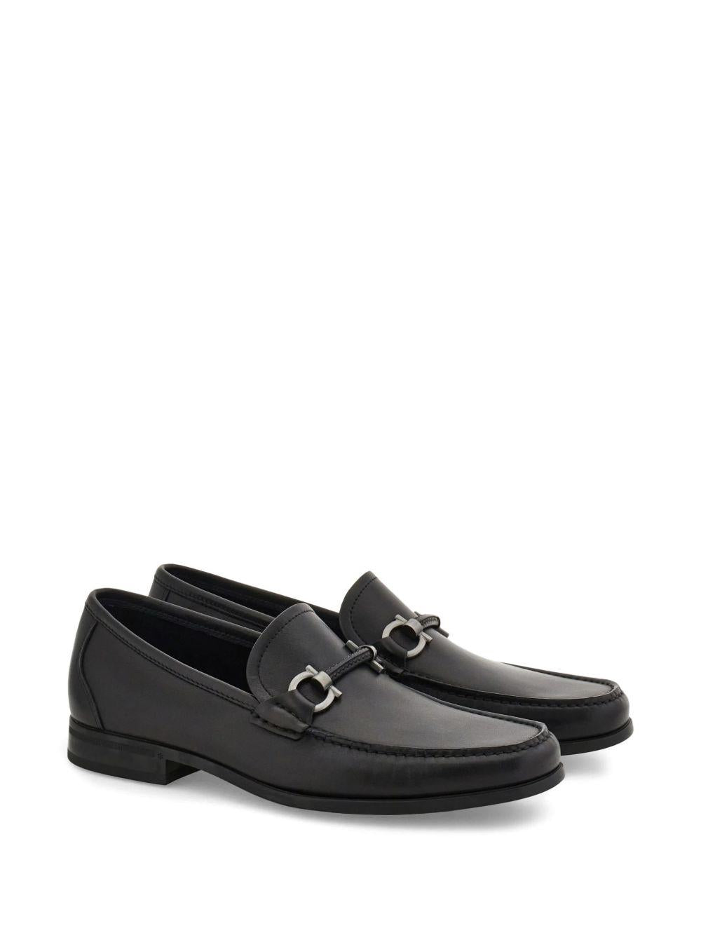 Gancini ornament moccasin 02A783 SUPREME 793315NERO FERRAGAMO 