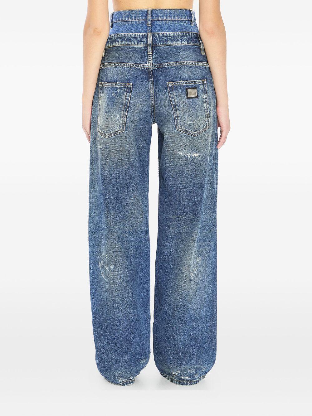 Jeans double layer<BR/> FTDGSD G8OH5S9001 DOLCE & GABBANA 