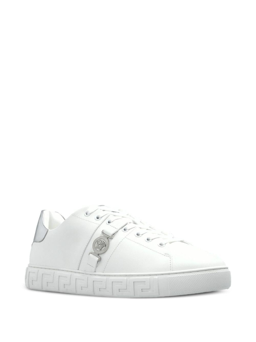 Greca Leather Trainers 1014460 1A149572W270 VERSACE 