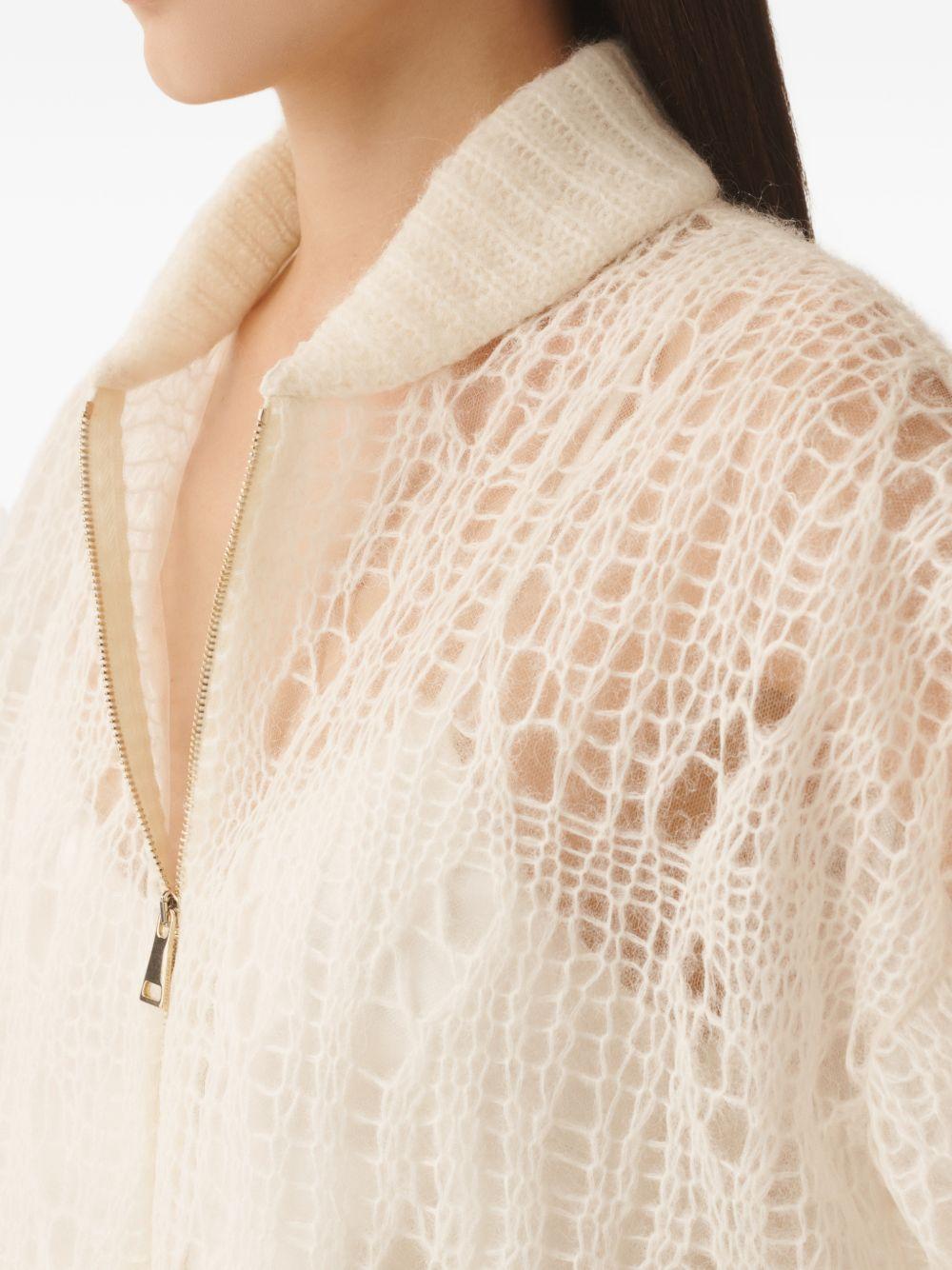 Mohair bomber jacket with coating MAD266F123L776 25 FABIANA FILIPPI 