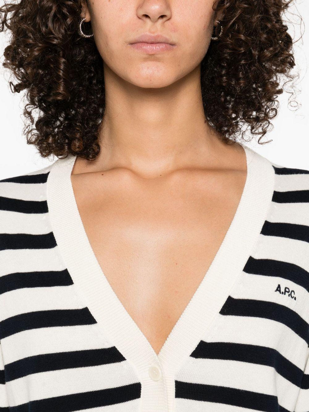 Striped button cardigan COGDK F22312TAI A.P.C. 