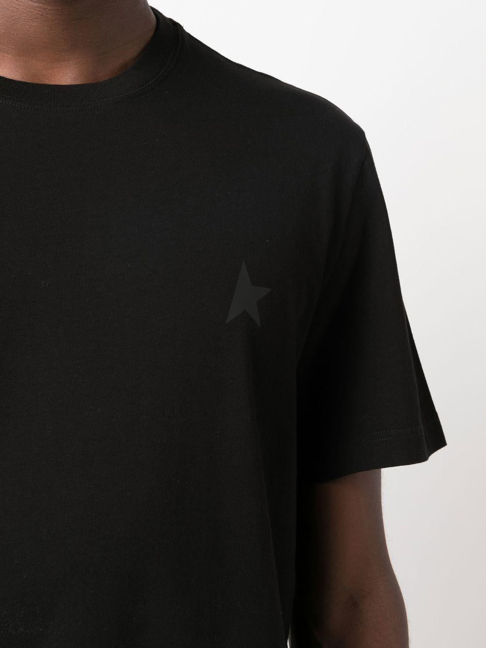Star-print cotton T-shirt<BR/><BR/><BR/> GMP01220 P00059390100 GOLDEN GOOSE 