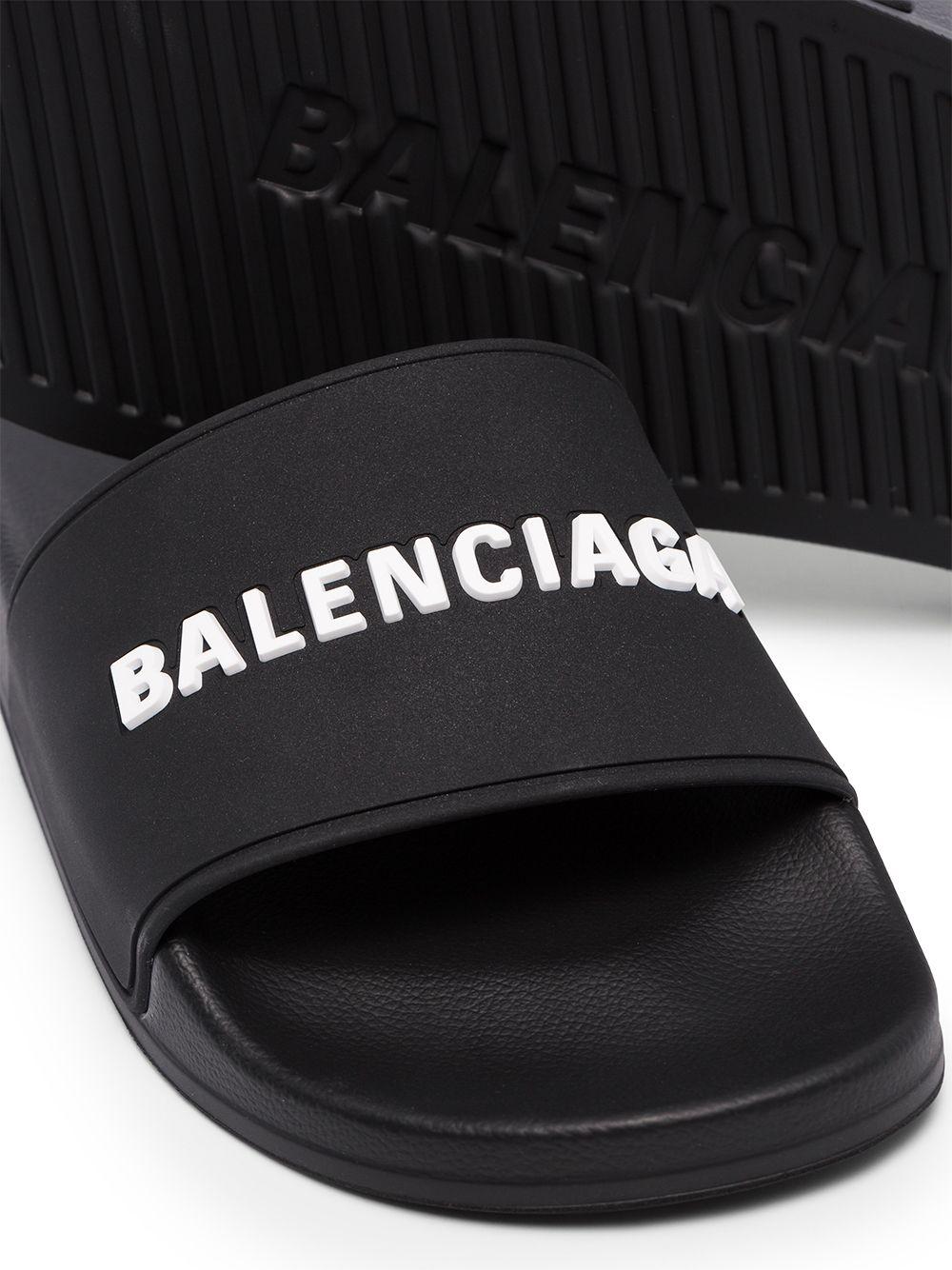 Logo pool slides 565547 W1S801006 BALENCIAGA 