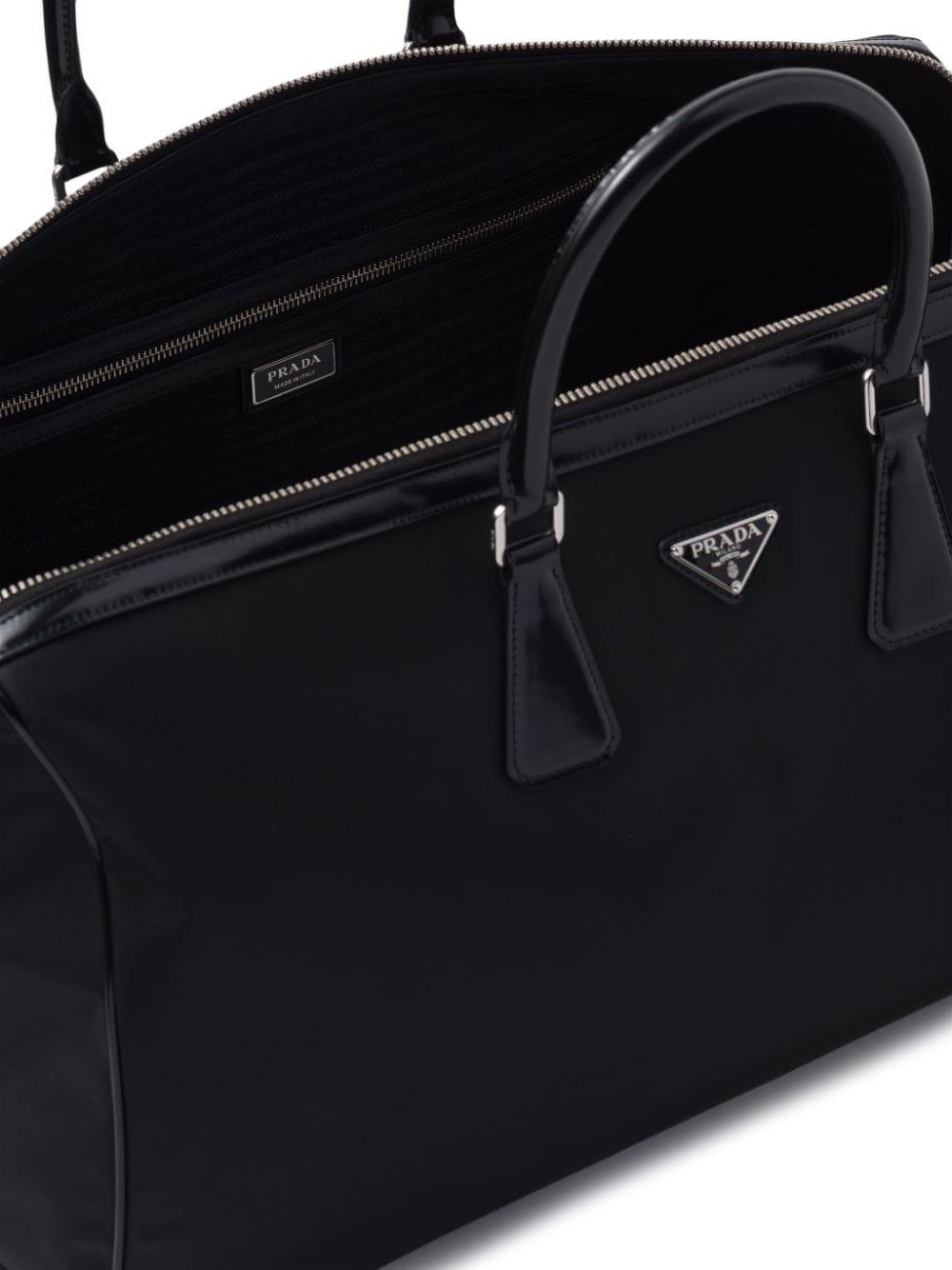Logo-plaque panelled duffel bag<BR/><BR/> 2VC018 789F0002 PRADA 