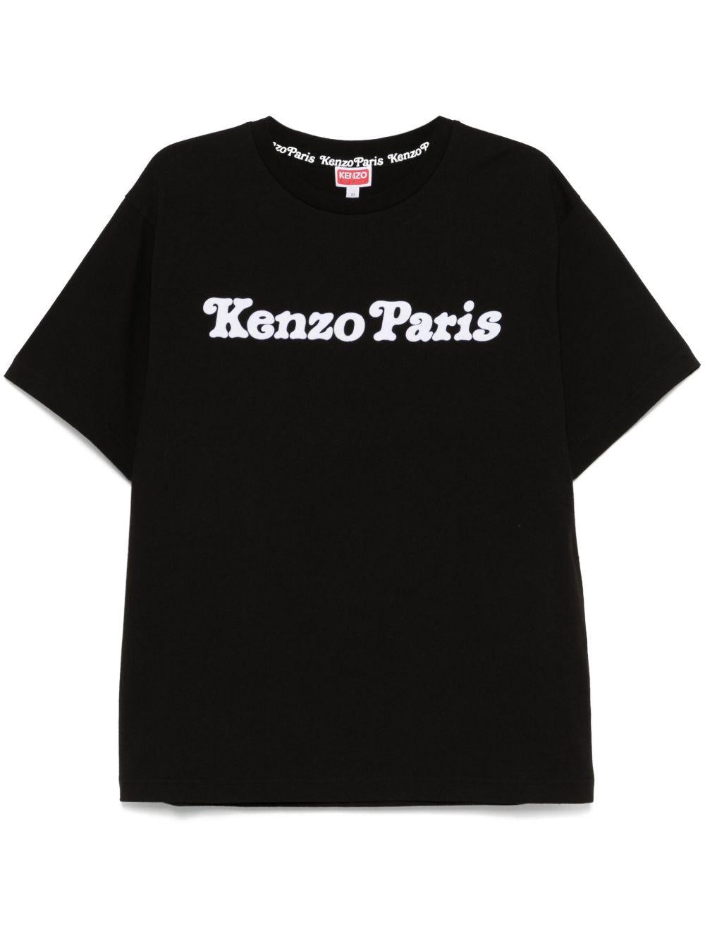 x Verdy flocked-logo T-shirt<BR/><BR/><BR/> FF55TS4994SG 99J KENZO 