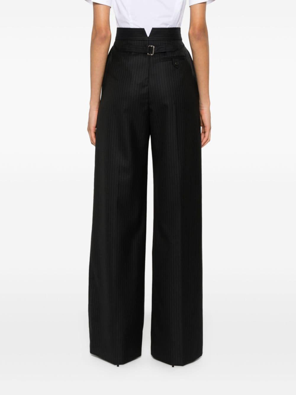 Pinstripe tailored wool trousers 798477 QJAEI4100 ALEXANDER MCQUEEN 