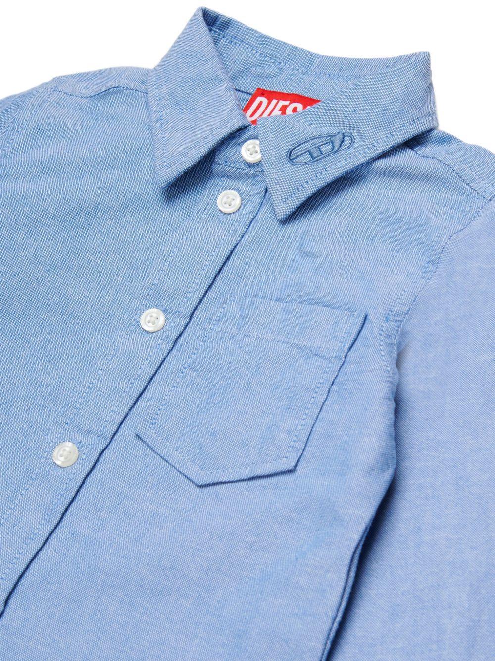 Shirt with embroidered back K00770KXBQ1C ELBK817 DIESEL KIDS 