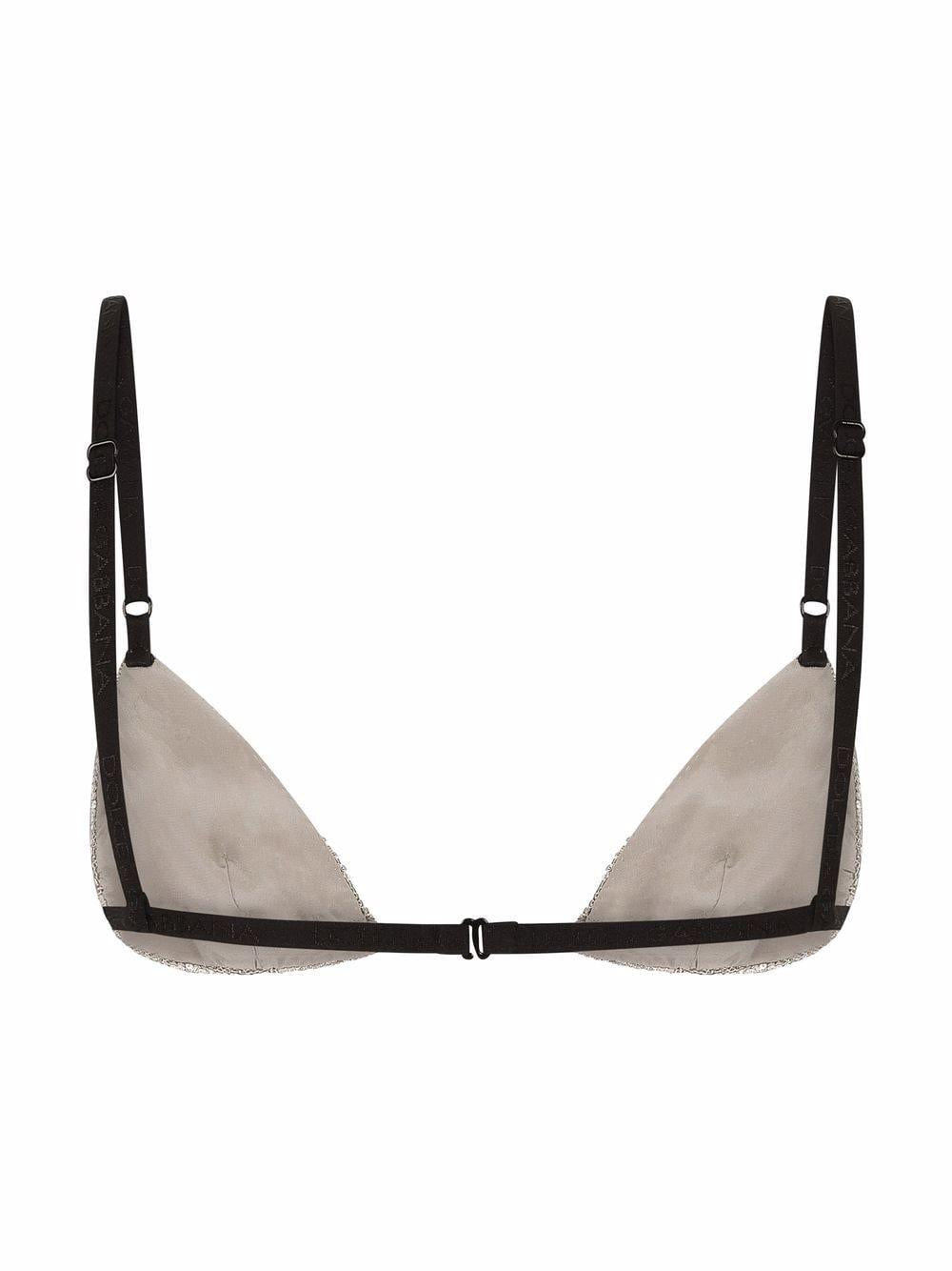 Crystal-embellished triangle bra O1D03T ONL85G1012 DOLCE & GABBANA 