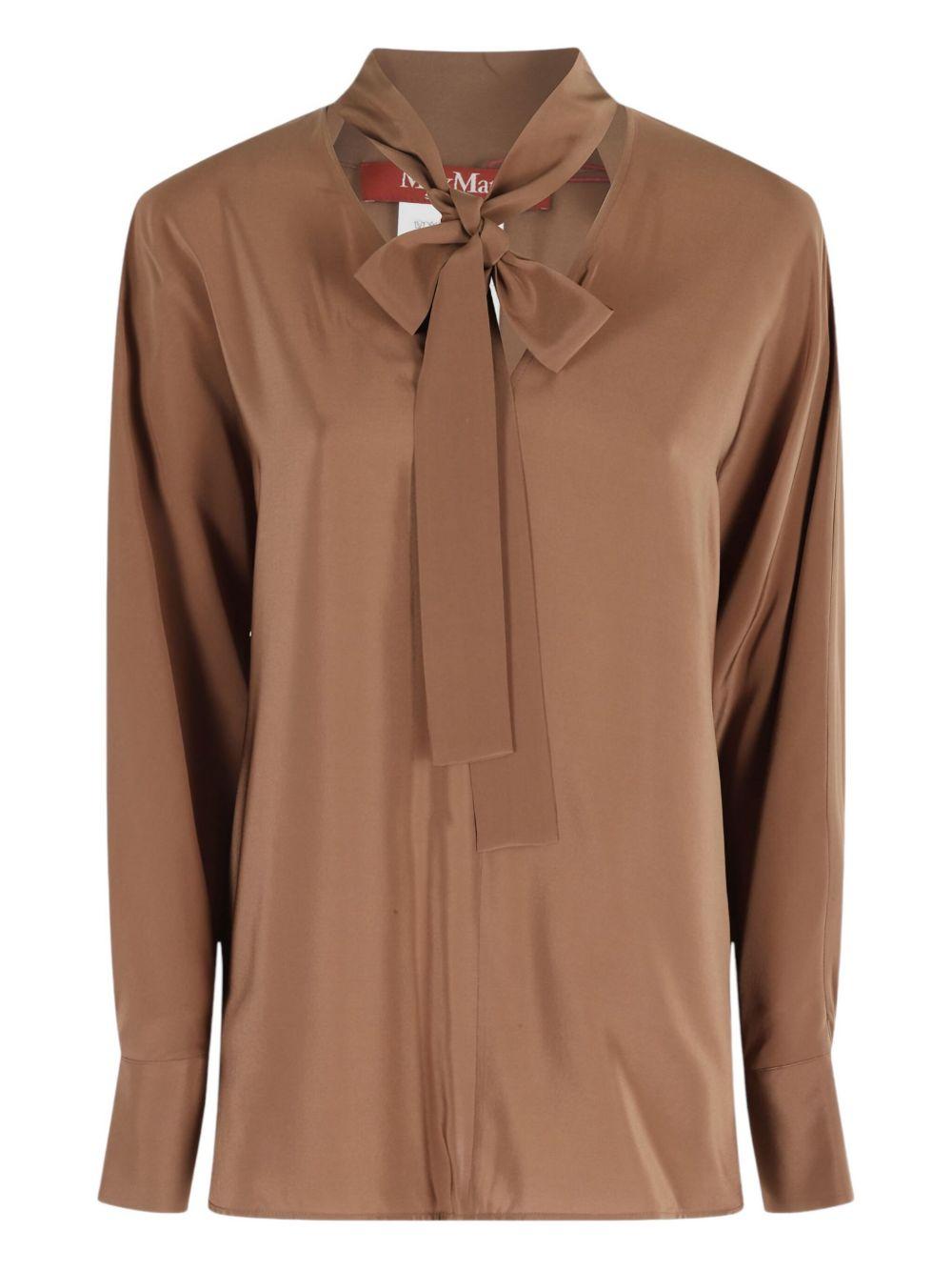 Silk crepe de chine blouse 2526116051 CACO041 MAX MARA STUDIO 