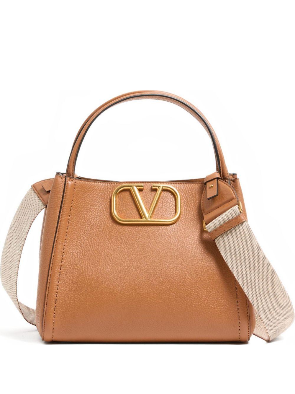 Medium Alltime leather tote bag<BR/><BR/><BR/> 5W2B0Q18IMZ ZG1 VALENTINO GARAVANI 