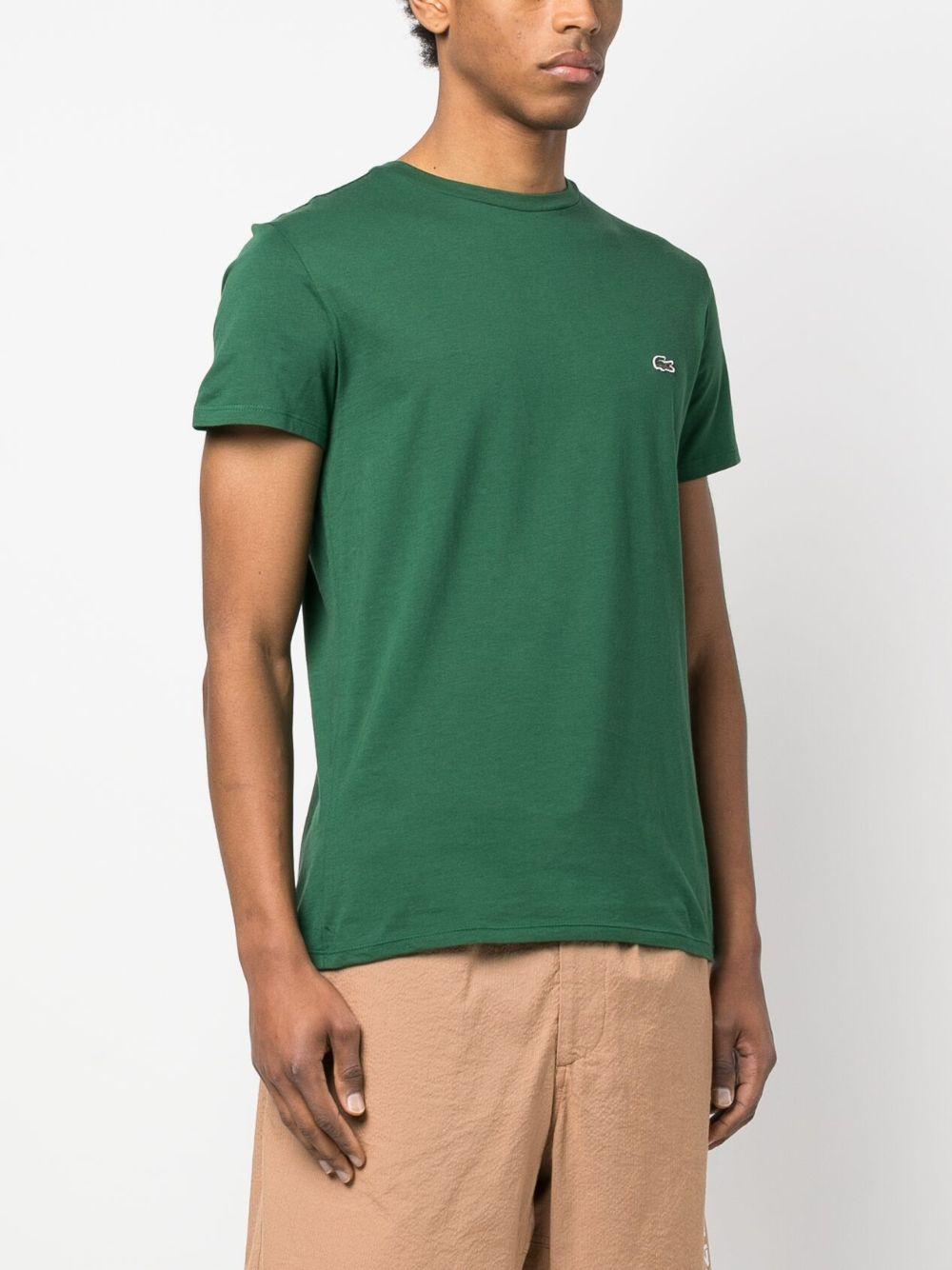 Logo-patch cotton T-shirt<BR/><BR/><BR/> TH6709 132 LACOSTE 