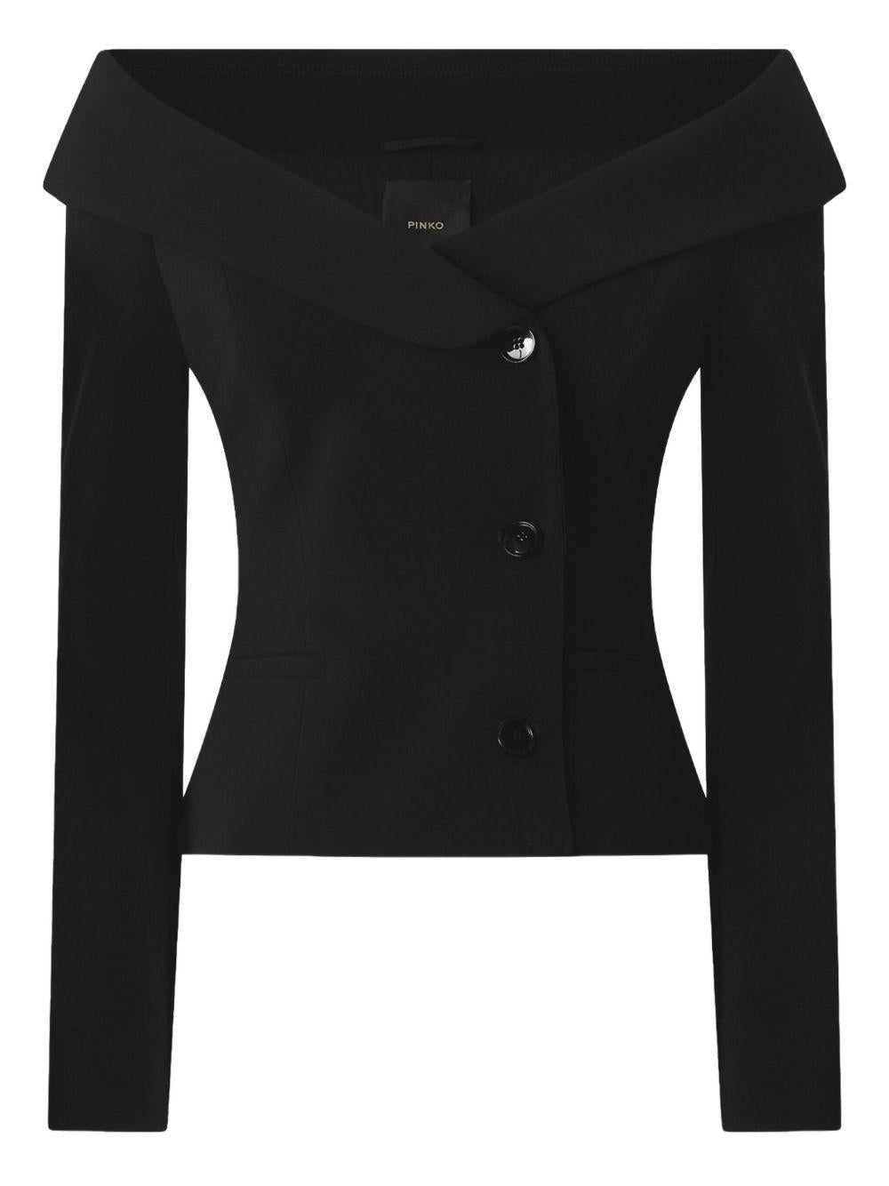 Fitted jacket with bare shoulders 106132 A304Z99 PINKO 