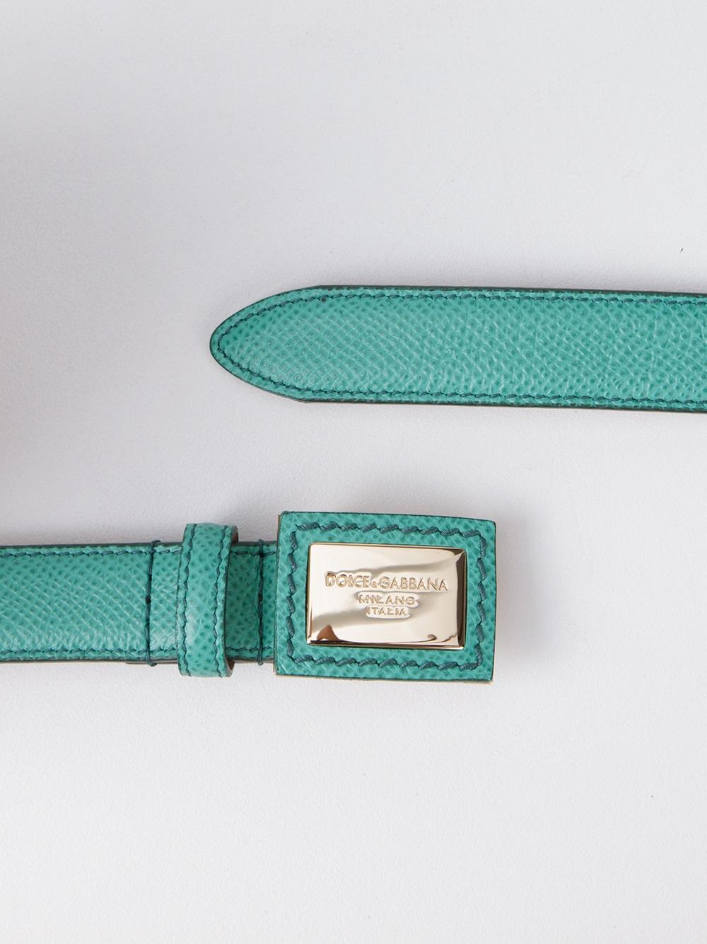 Leather belt with gold details BE1029 A1001 80605 DOLCE & GABBANA 
