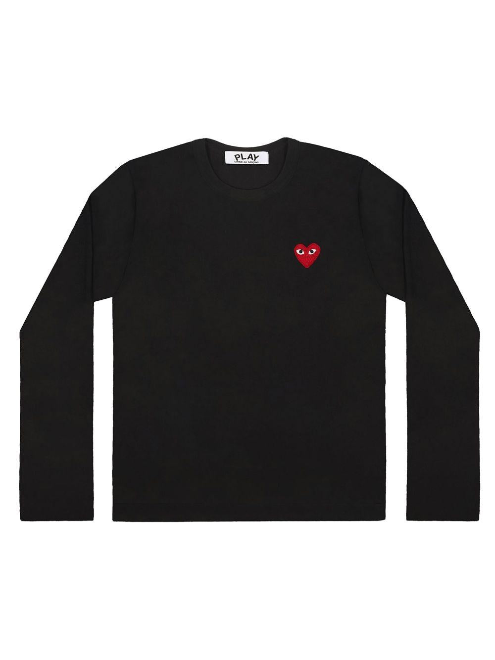 Heart Logo Sweater AXN001 BLACK COMME des GARÇONS PLAY x Converse 