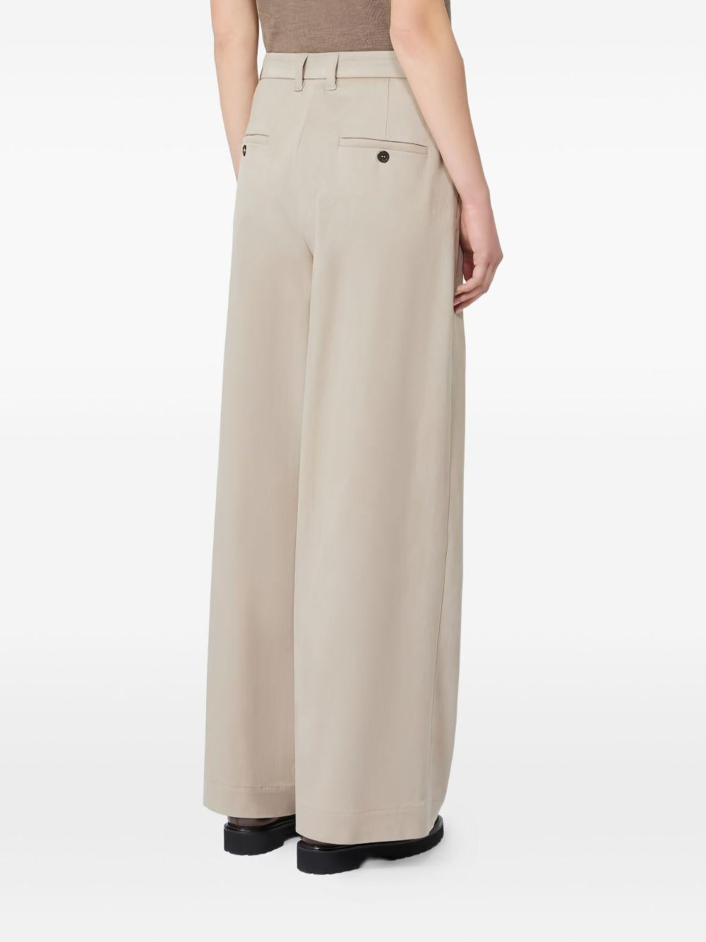 Stretch drill wide-leg trousers 2529136013 OMERO001 MAX MARA S 