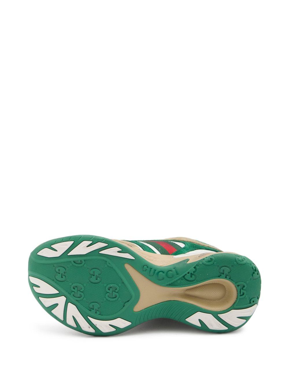 LEATHER SNEAKERS WITH WEB DETAIL 853709 AAGGM9251 GUCCI 