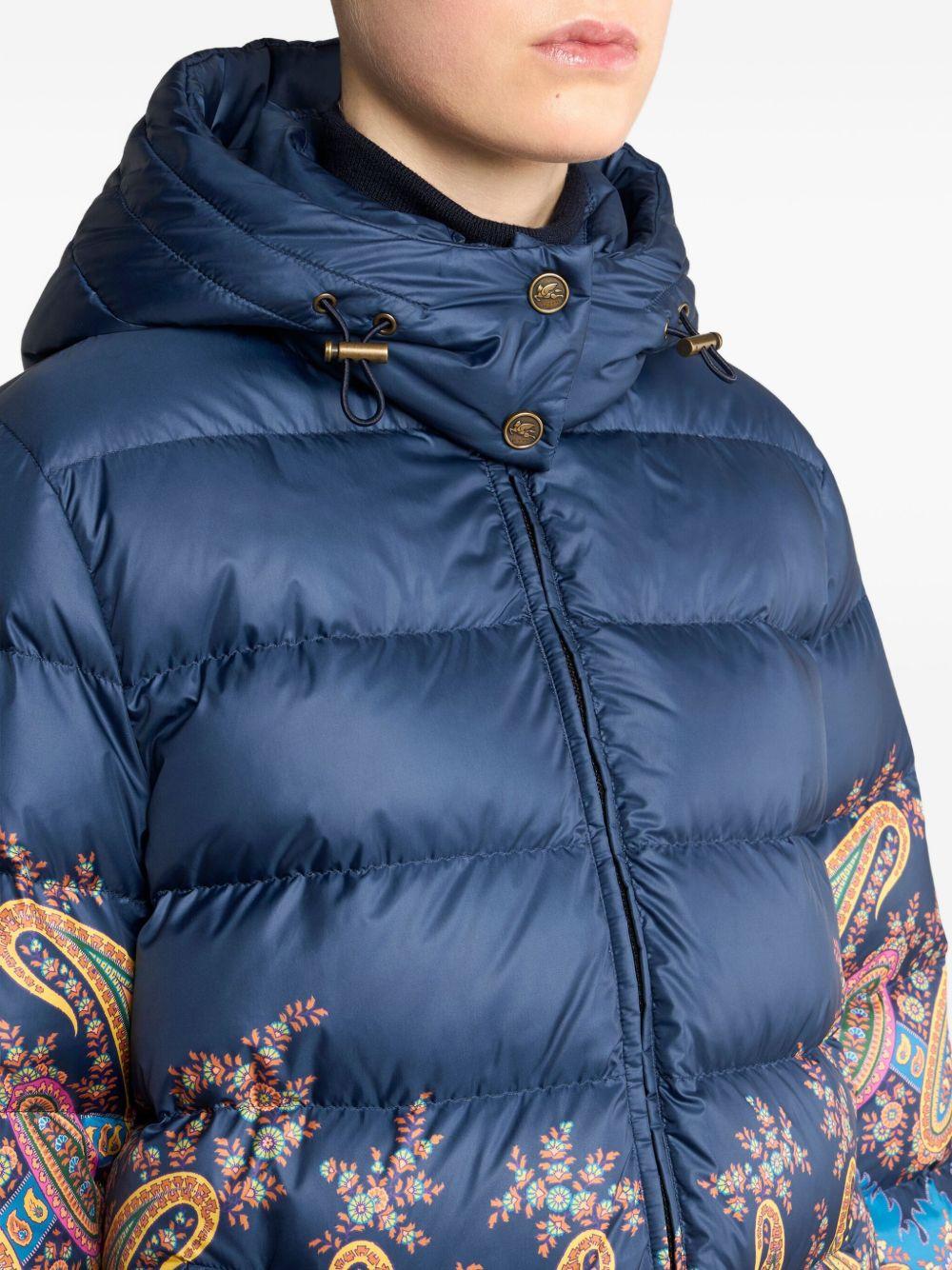 DOWN JACKET WITH HOOD AND PLACED PRINT WRBB0019 99SPSE1X0886 ETRO 