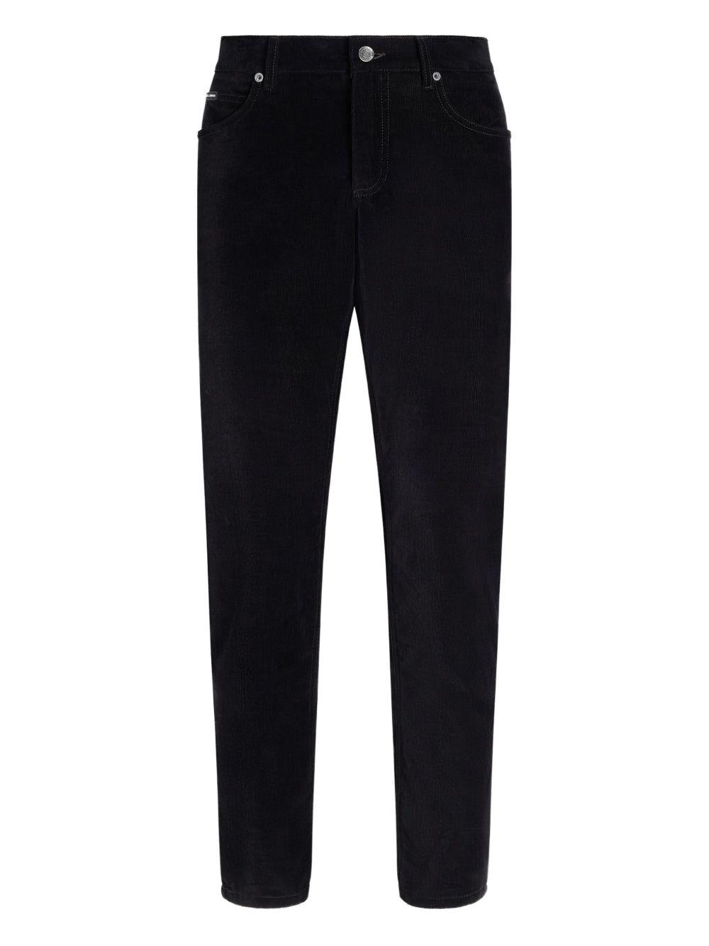 Cotton and cashmere regular trousers GYJCCT GJ589N0000 DOLCE & GABBANA 