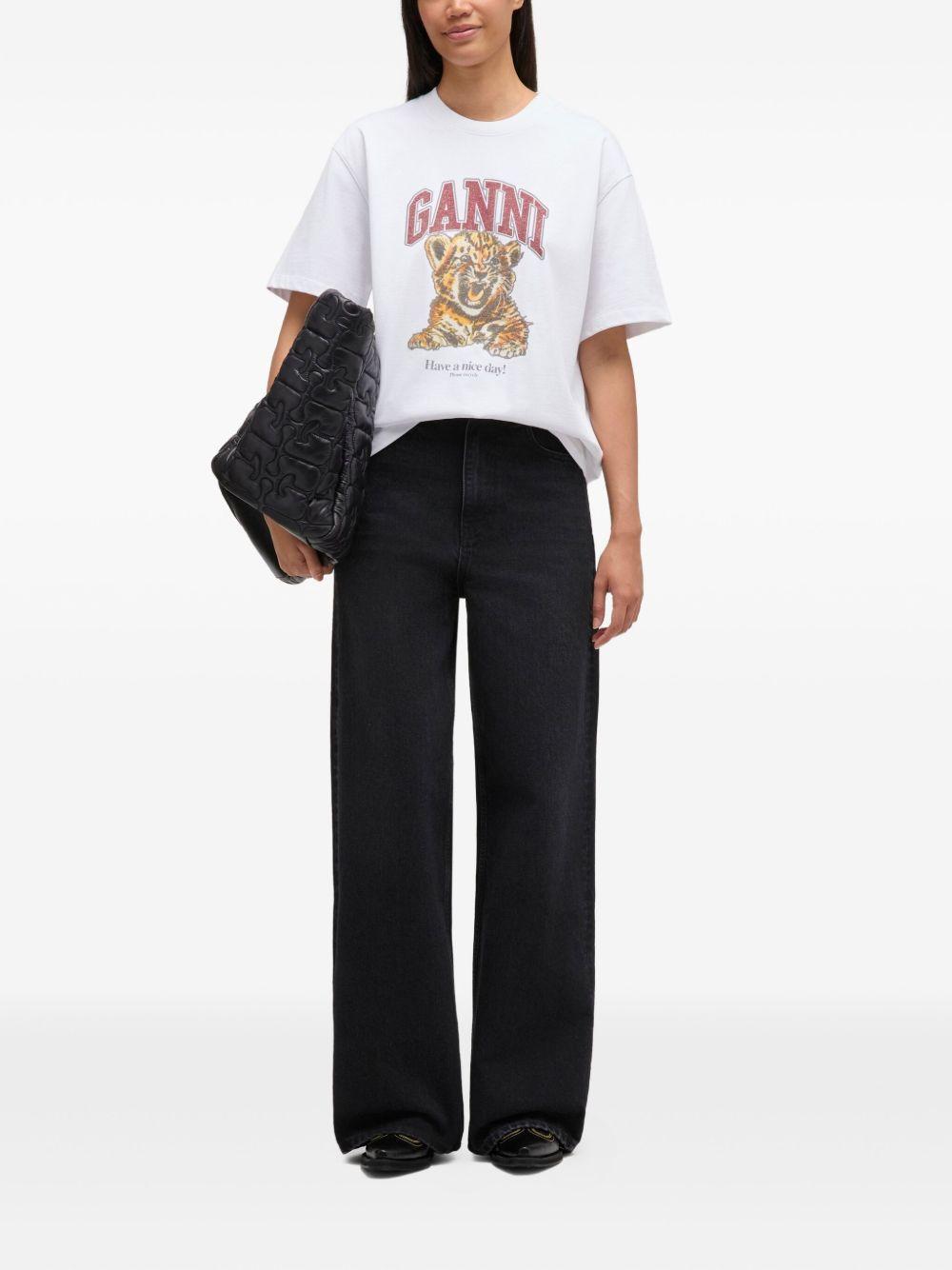 Baby Fit T-shirt with Tiger A1050060 151 GANNI 