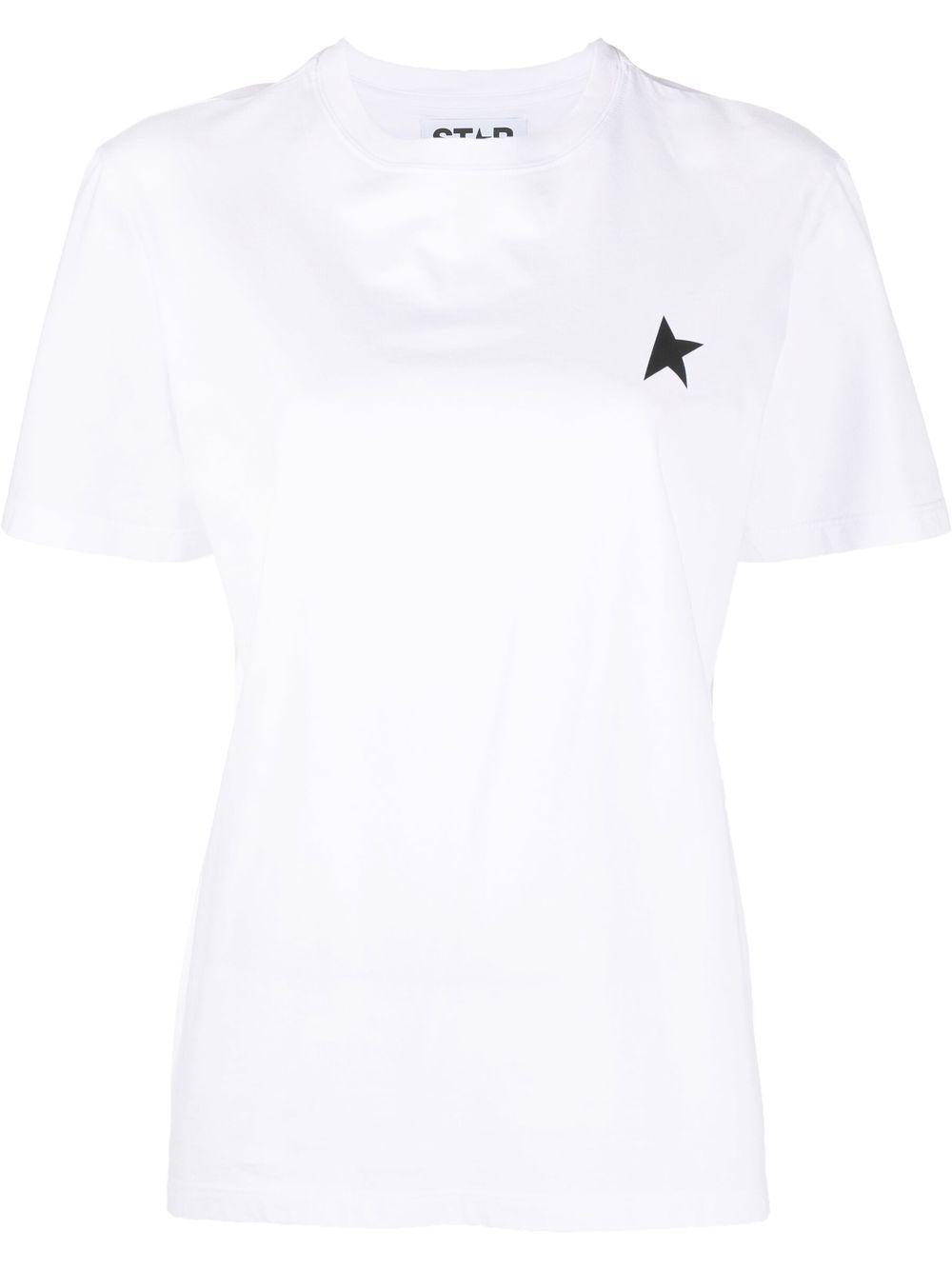 Logo-print short-sleeve T-shirt<BR/><BR/><BR/> GWP01220 P00059310364 GOLDEN GOOSE 