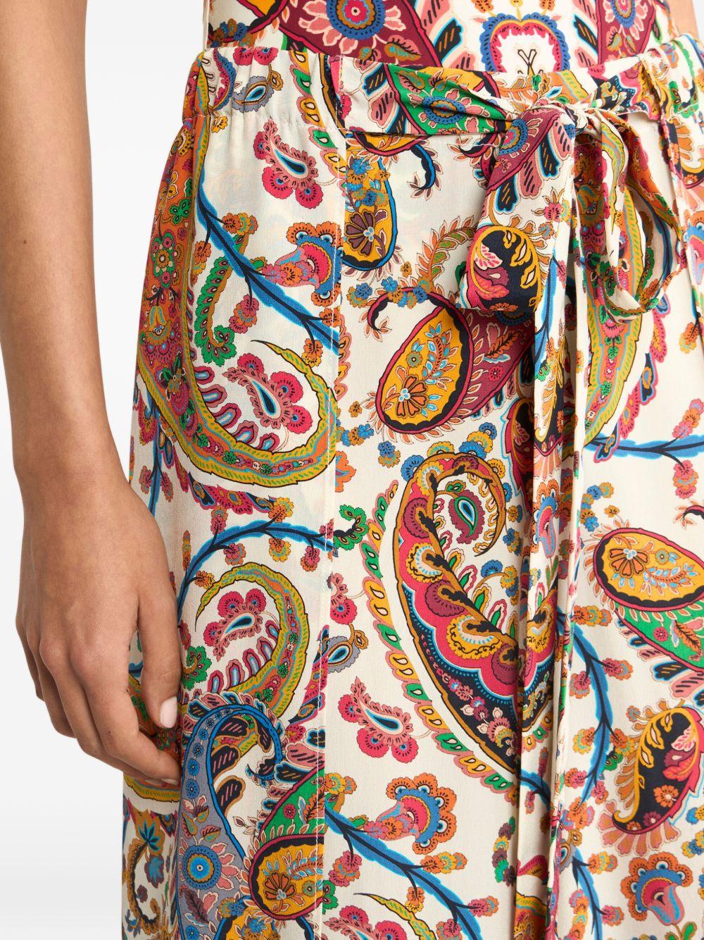 PALAZZO TROUSERS WITH BELT AND FLORAL PAISLEY PATTERN WRPA0013 AKF33X0801 ETRO 