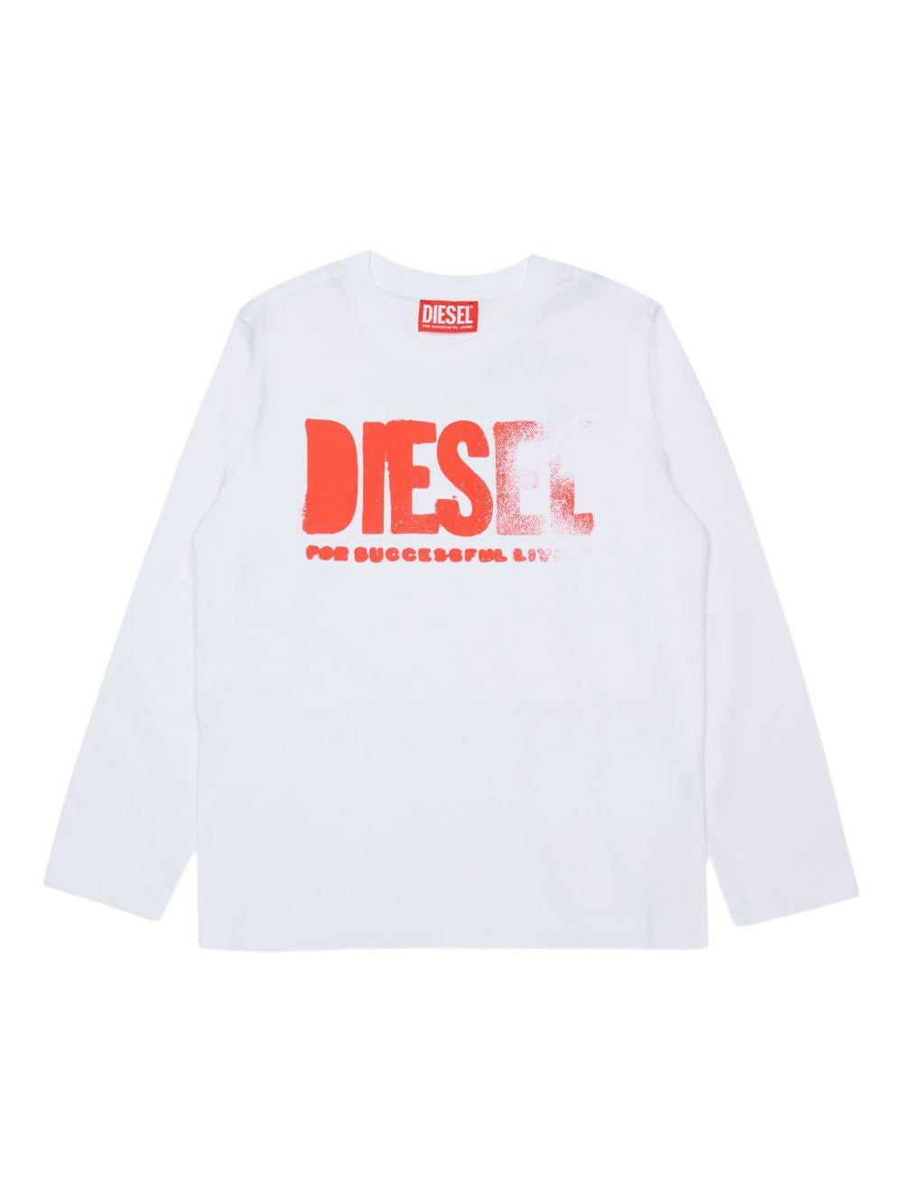 Sweatshirt with maxi Diesel logo print J02619 0GEADK141 DIESEL KIDS 