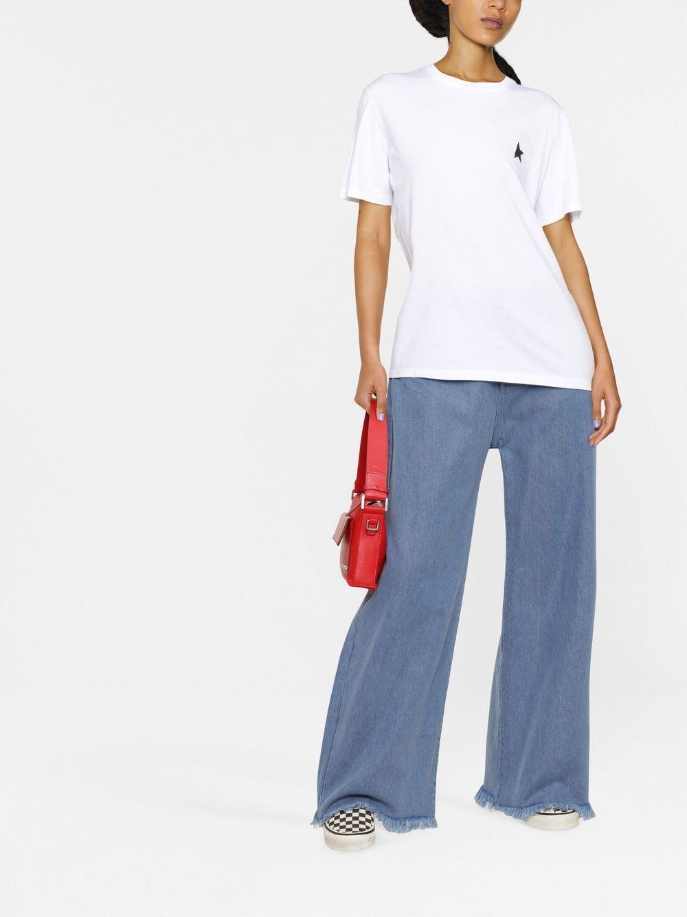 Logo-print short-sleeve T-shirt<BR/><BR/><BR/> GWP01220 P00059310364 GOLDEN GOOSE 