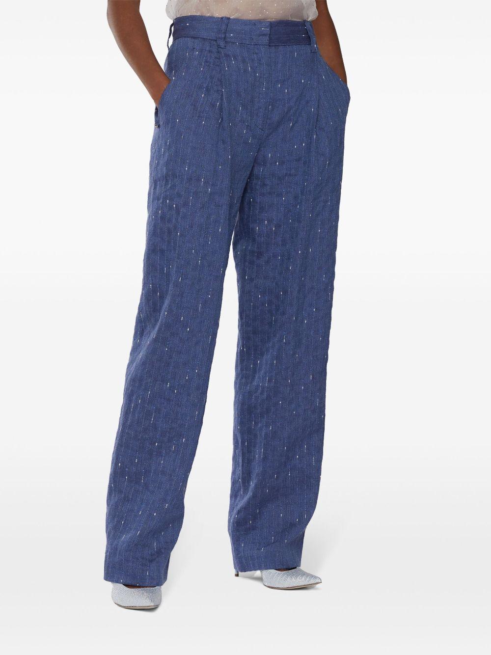 Pinstriped trousers<BR/><BR/><BR/> 78AAA109 N0524247 GENNY 