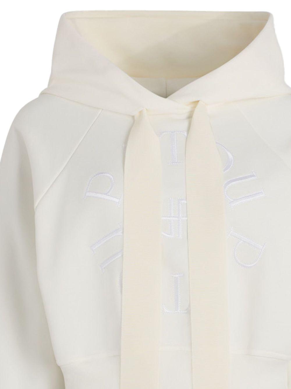 Medallion organic-cotton hoodie<BR/><BR/> JE0699985 001W PATOU 
