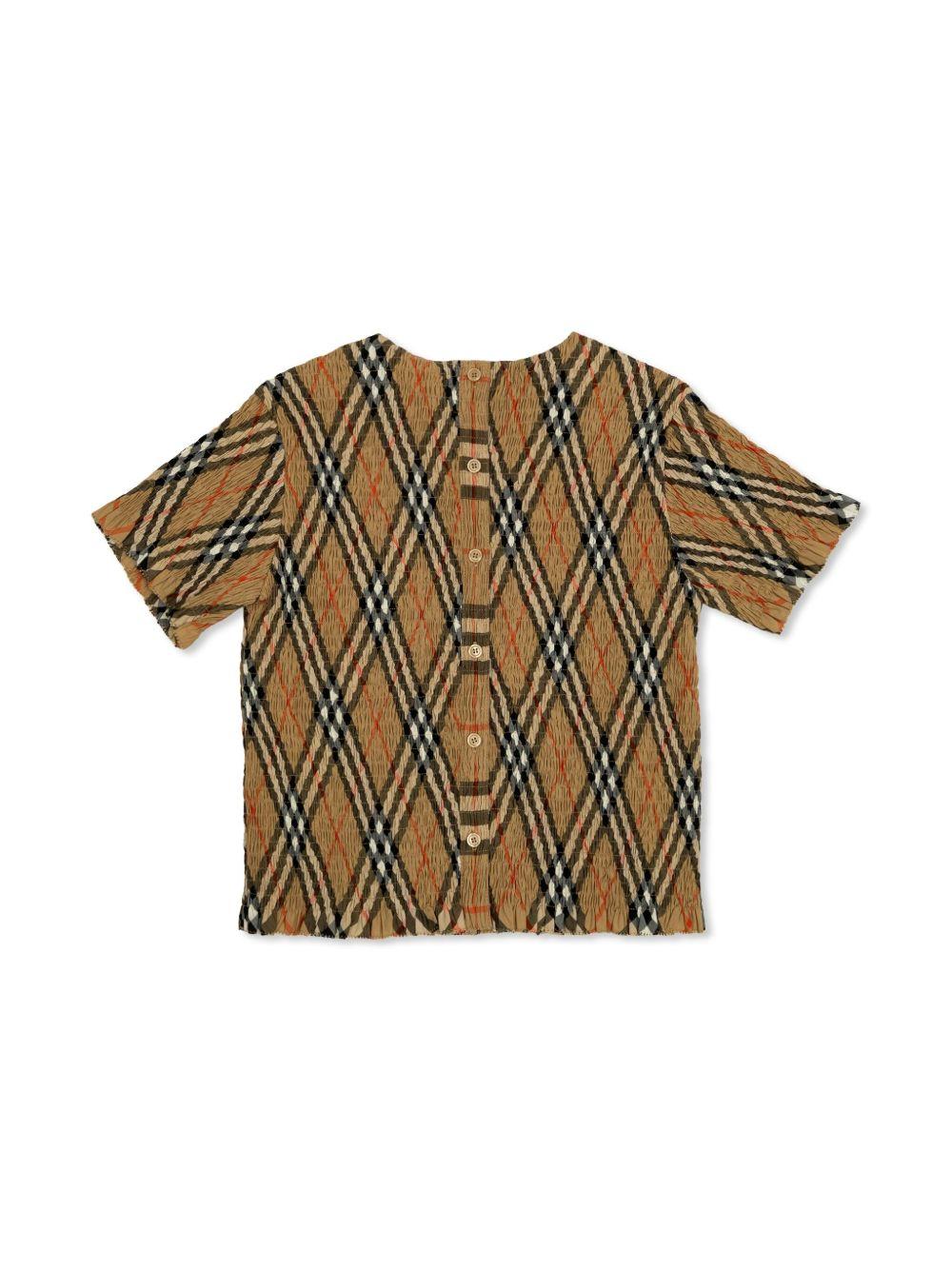 Check cotton top 8100073 B9368 BURBERRY KIDS 