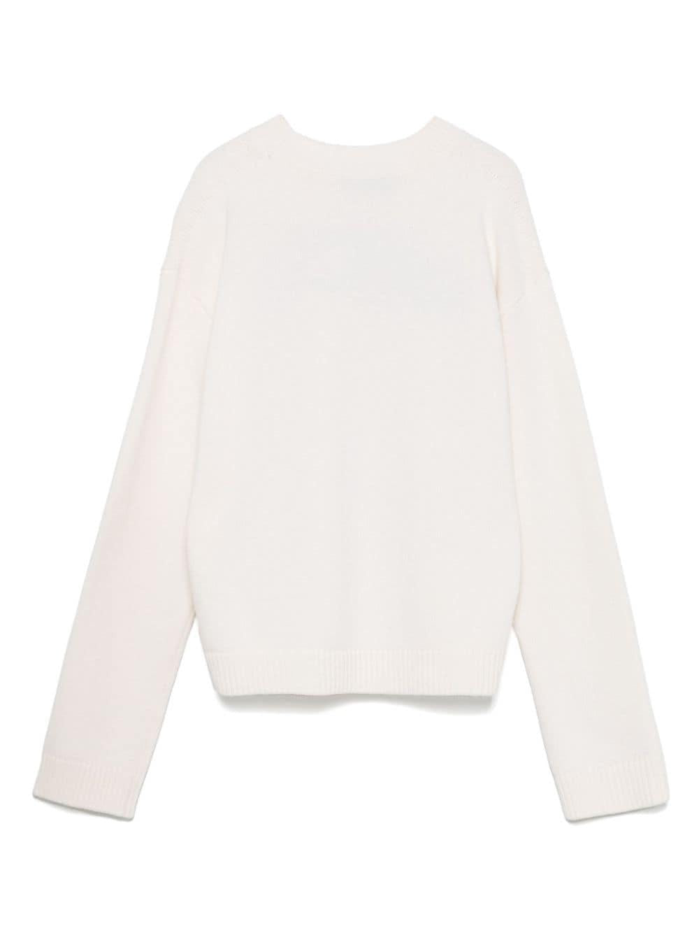 Intarsia-logo wool sweater<BR/><BR/> 770072 XKEBC9207 GUCCI 