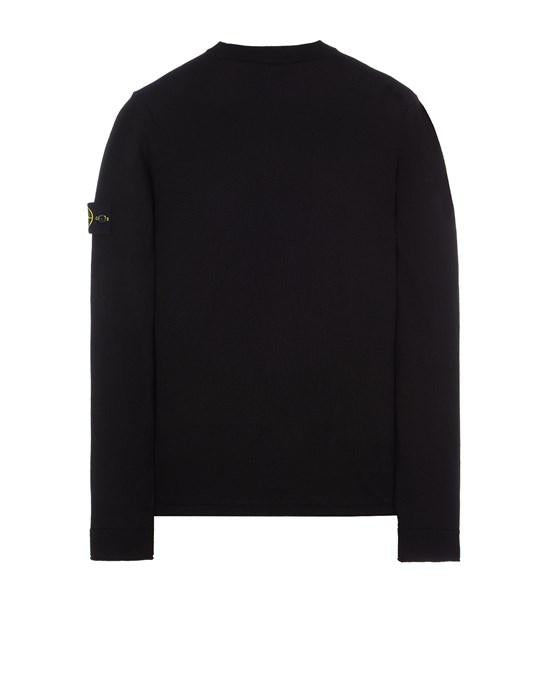 Black Crew neck sweater in raw cotton 1015532B9 A0029 STONE ISLAND 