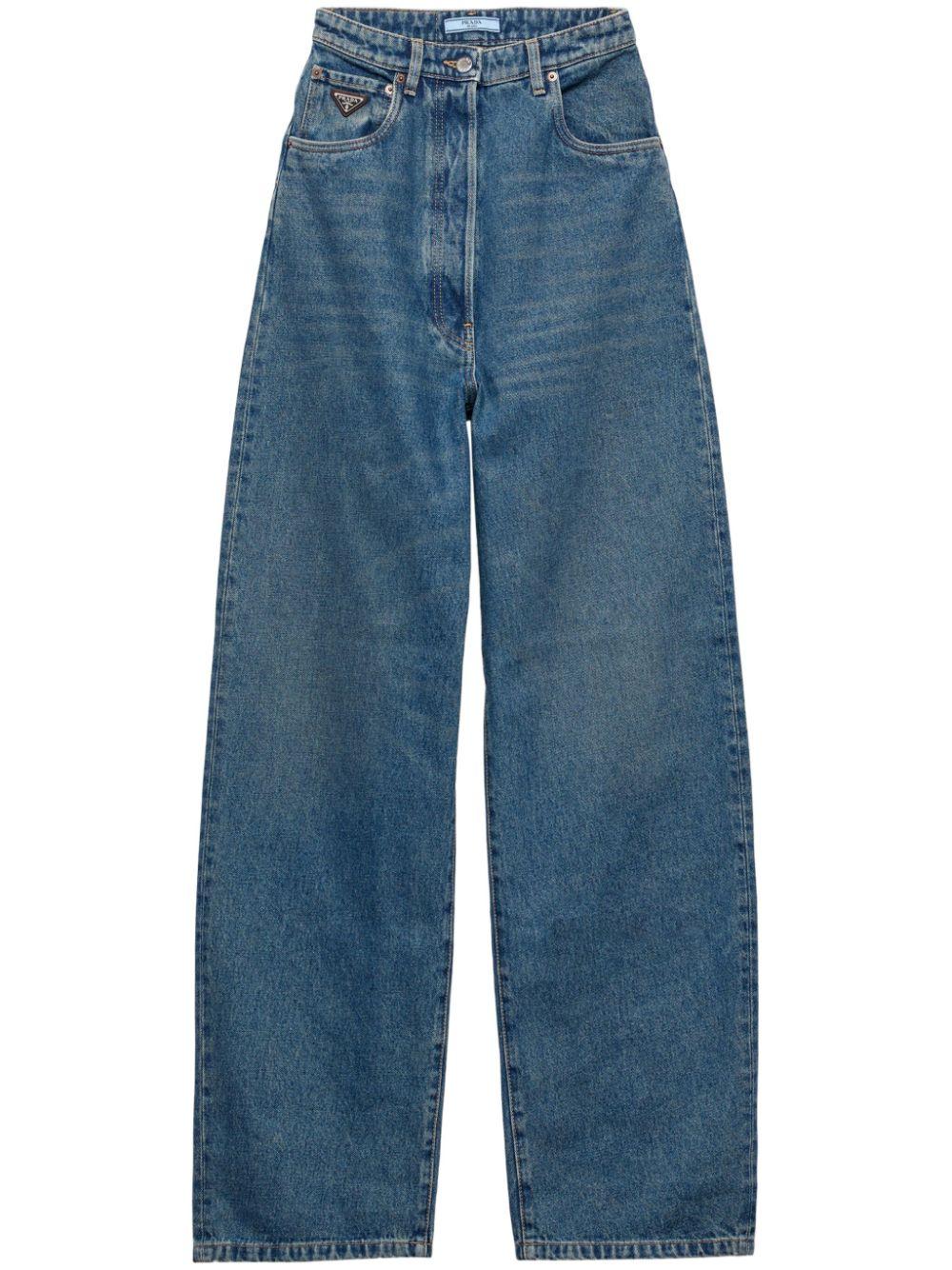 Wide-leg jeans<BR/><BR/><BR/> GFP519 12OYF0008 PRADA 