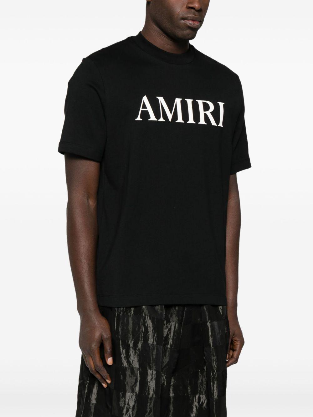Rubberised-logo T-shirt<BR/><BR/><BR/> AMJYTE1073 BLACK AMIRI 