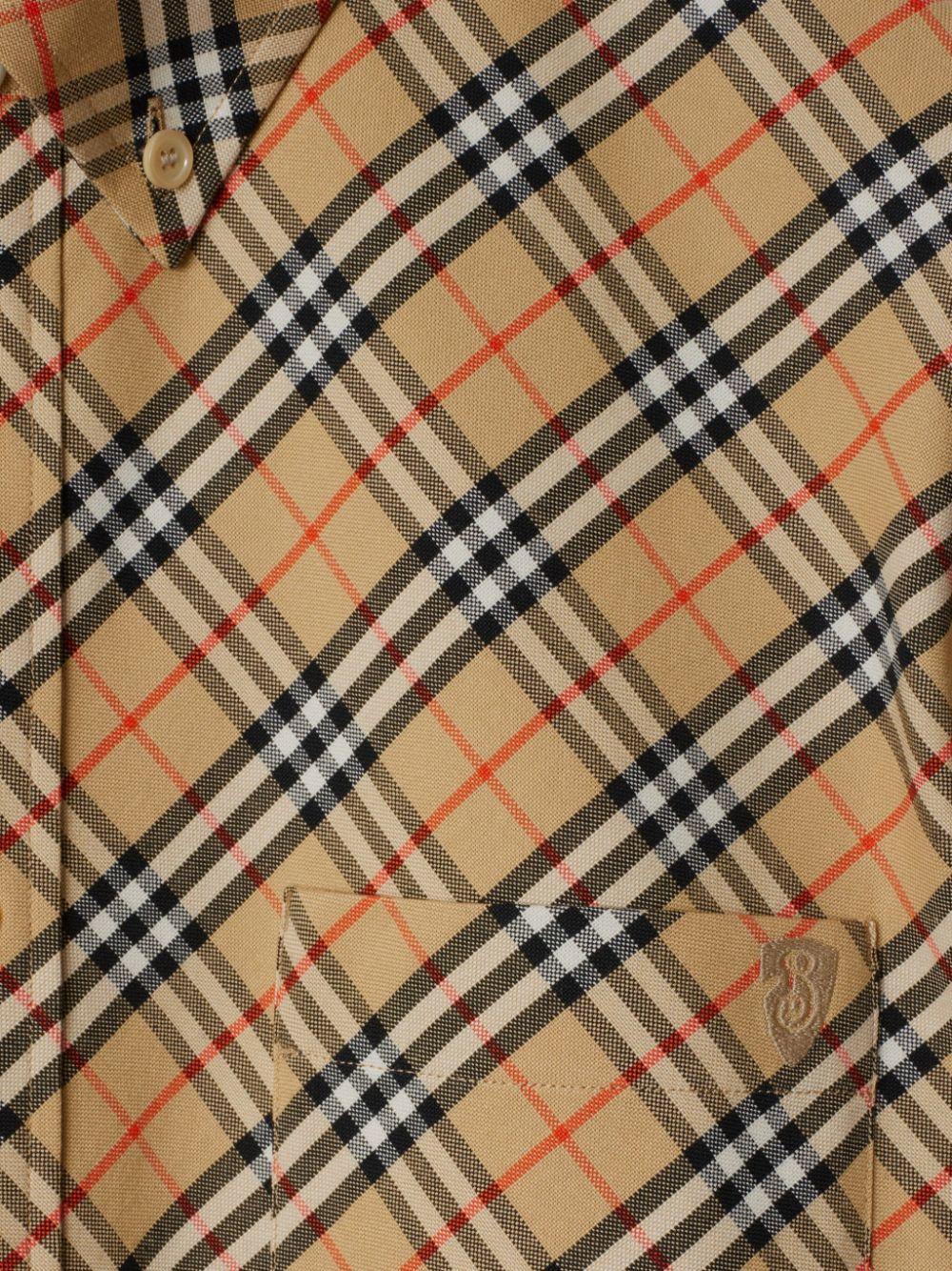 Checked cotton shirt<BR/><BR/><BR/> 8104072 B9368 BURBERRY 