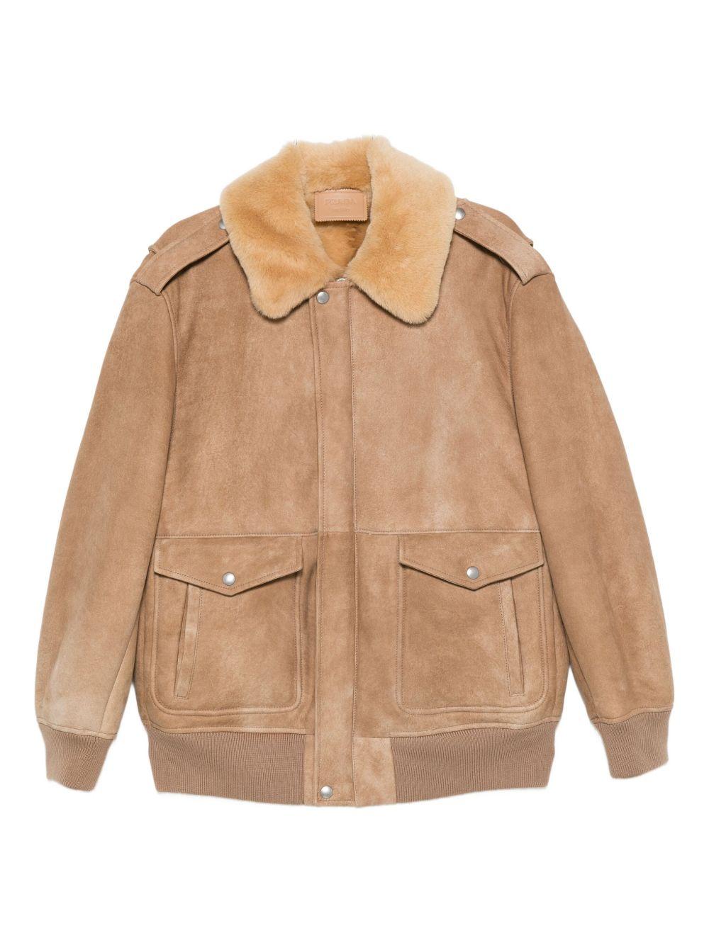 Shearling bomber jacket 58A237172L S-OOOF0065 PRADA 