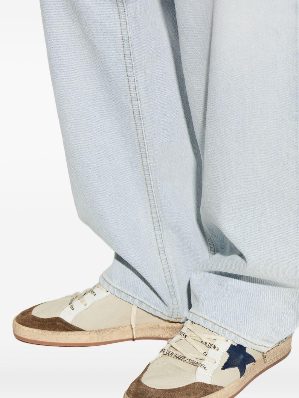 BALLSTAR NAPPA UPPER TOE AND SPUR SUEDE STAR LEATHER HEEL GMF00117 F00872283406 GOLDEN GOOSE 