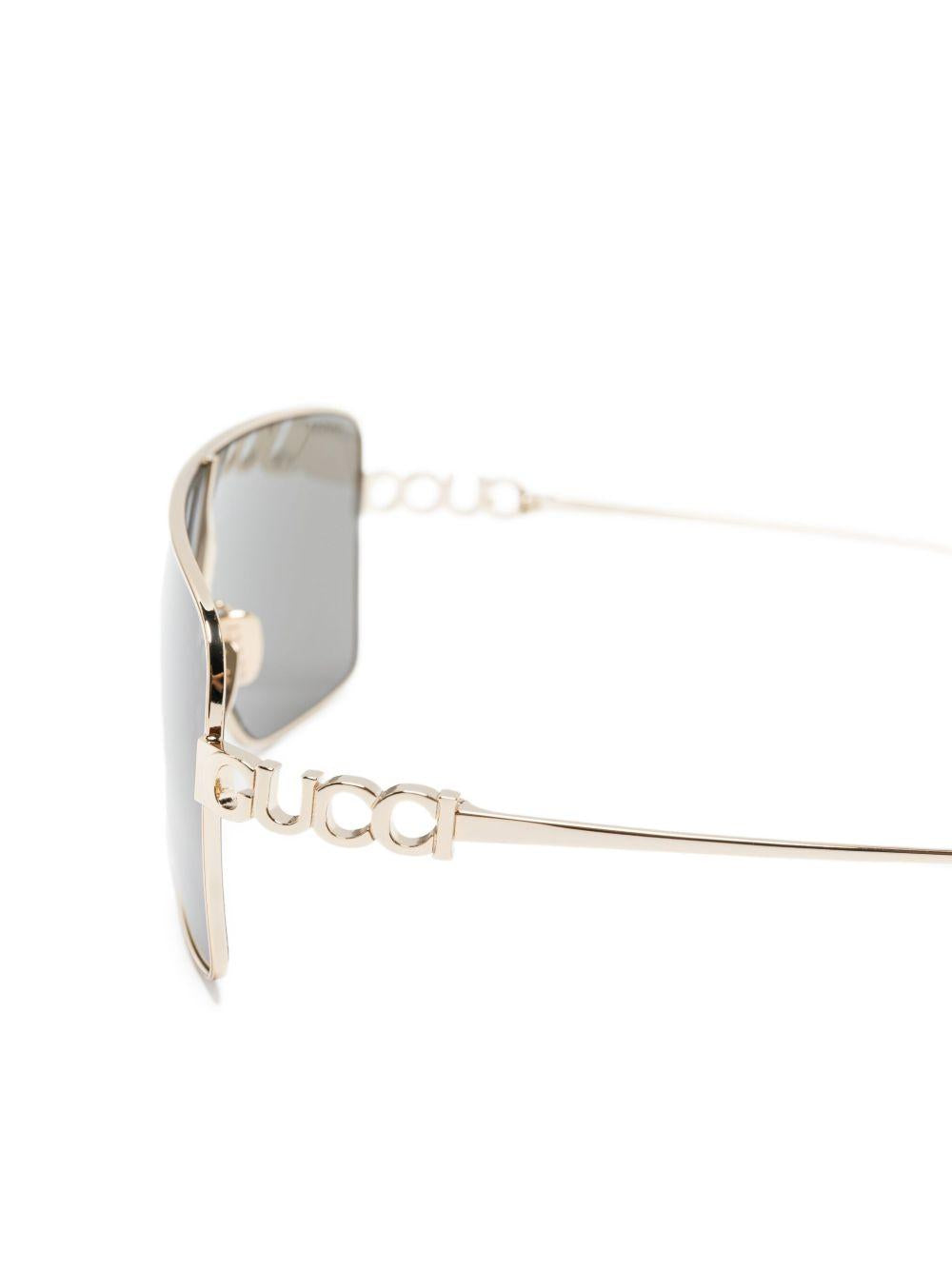 Rectangular sunglasses in metal 839994 I33308012 GUCCI 