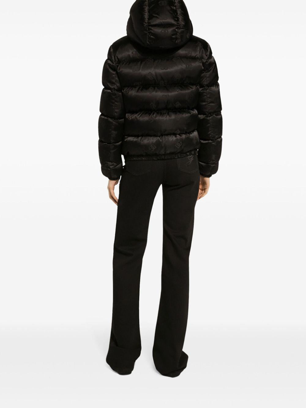 Monogram-jacquard puffer jacket<BR/><BR/><BR/> F9P48T GDCL4N0000 DOLCE & GABBANA 