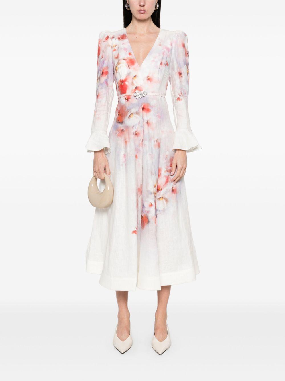 Crush midi dress<BR/><BR/><BR/> 2344DR251 SCAFLO ZIMMERMANN 